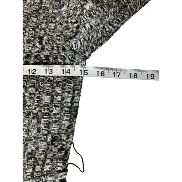 Robbie Bee Women's Speckled Grey 1/4 Sleeve Dress w/ Loops - Picture 4 of 7